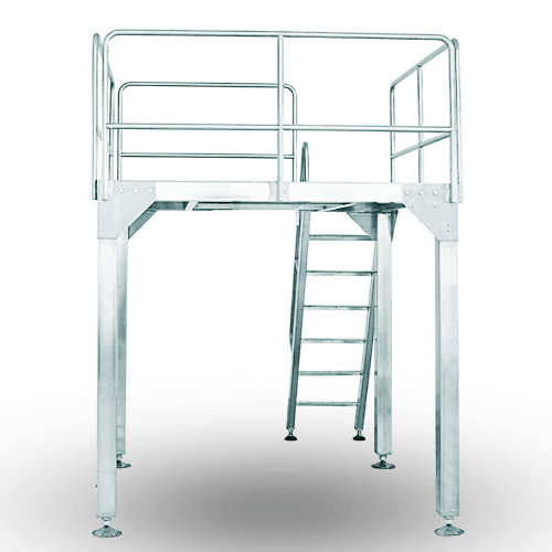 gantry support platform for multi head weigh fillers
